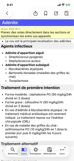 Antibiothérapie Pédiatrique iPhone Screenshot 5