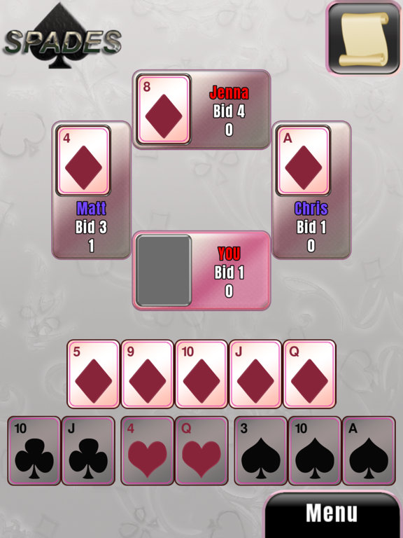Screenshot #4 pour Spades: Classic Card Game