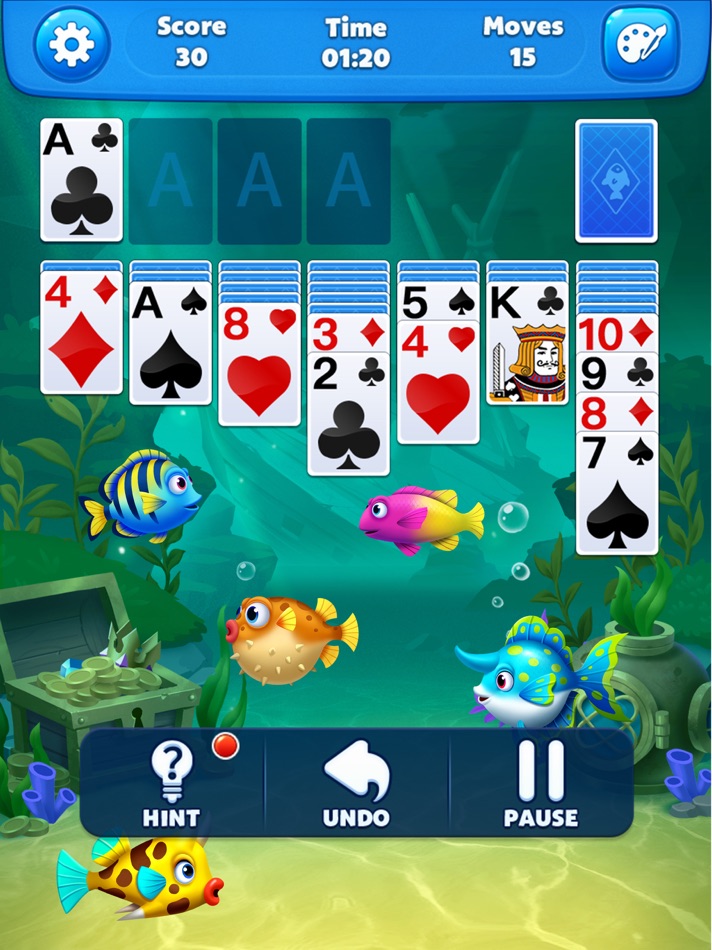 #4. Solitaire Ocean (iOS) بواسطة: Shanghai Zhenglang Technology Co., Ltd.
