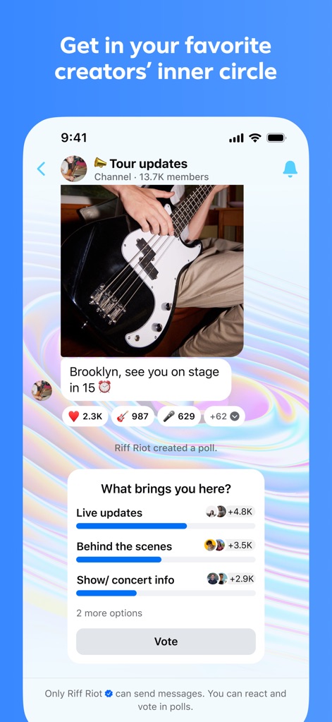 Messenger - Creator Channel Access