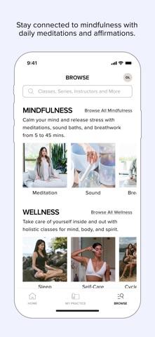 ALO Wellness Club iPhone screenshot