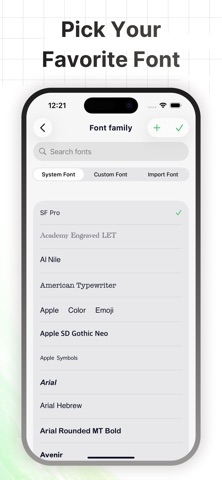 Fonts: Customize Web Fonts iPhone screenshot