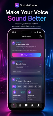 VoxLab: Smart Vocal Tuner Screenshot 3 of 9