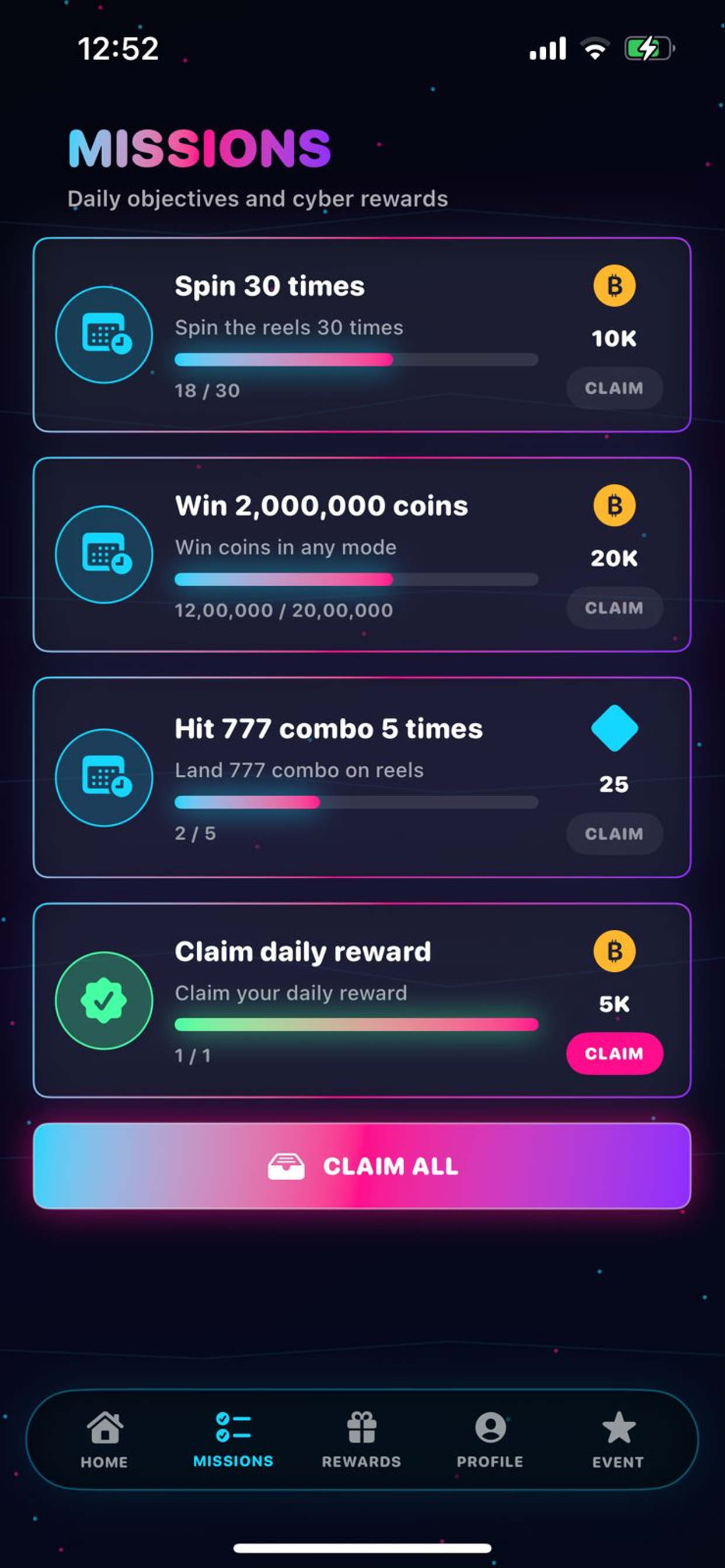 Neon777Rush screenshot 3