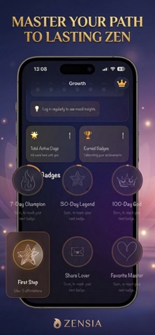 Zensia: Mantra & Mood Tracker Screenshot 2 of 6