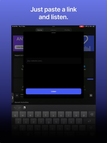 Neural Sound - Text to Speech iPad screenshot