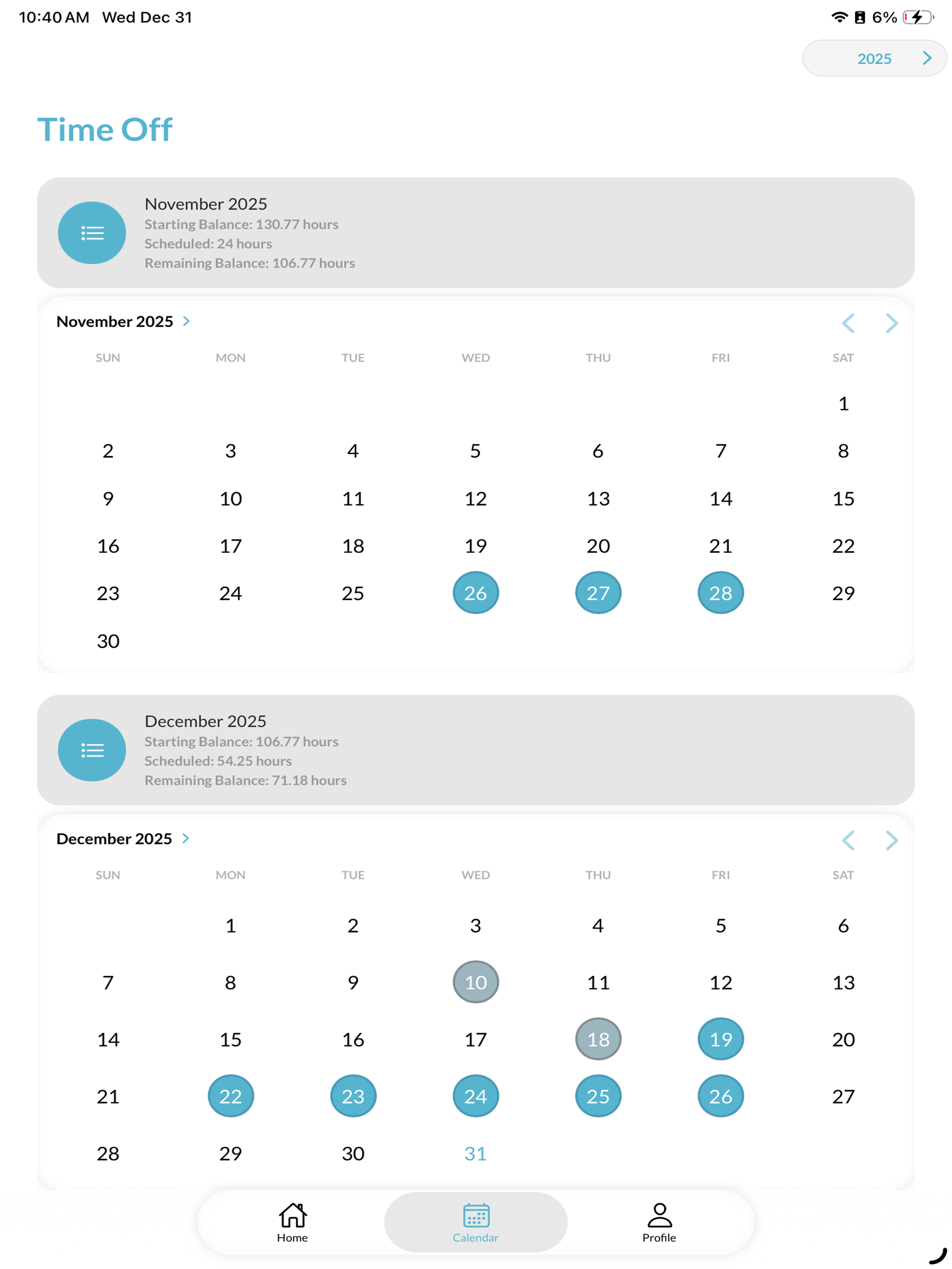 PlayTime: PTO Tracker
