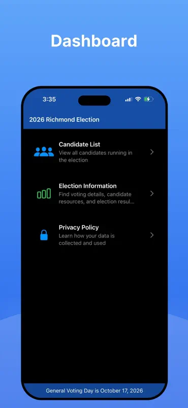 Richmond BC Election screenshot 2 of 5