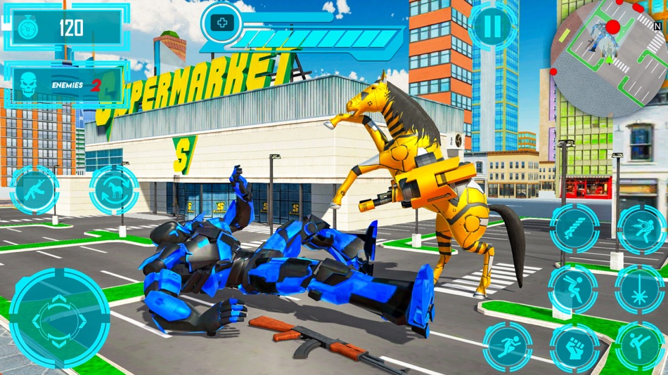 #2. Horse Robot : Robot Car Games (iOS) 由: ALI FARZAN TAHAA