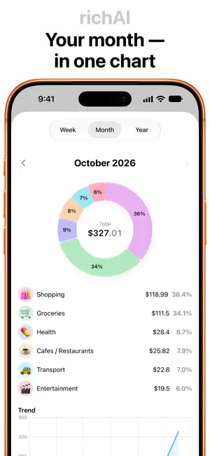 richAI: Expense Tracker screenshot 4