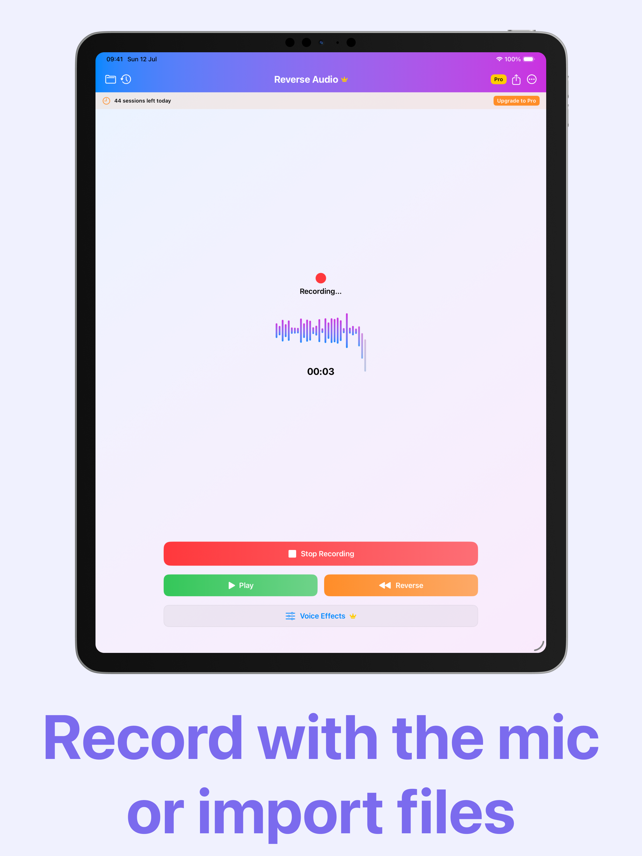 Reverse Audio Play Sounds screenshot 7
