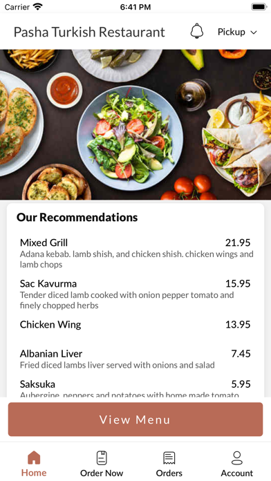 Pasha Turkish Restaurant Screenshot