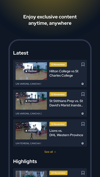 STRIVE SPORTS NETWORK Screenshot
