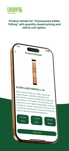 Orange County Dispensary iPhone screenshot