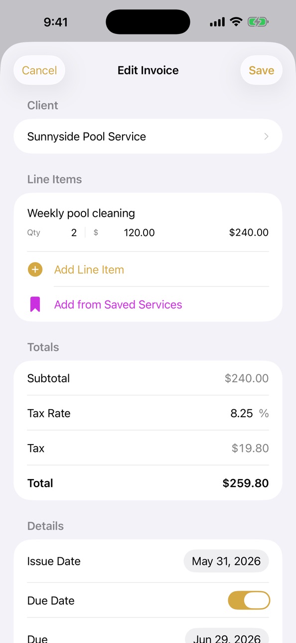 iPhone screenshot
