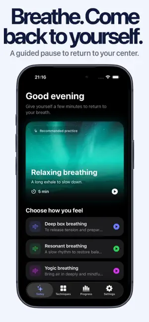 Espir: Guided Breathing screenshot 1