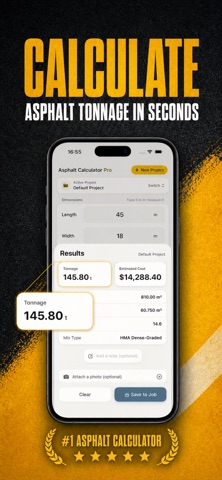 Asphalt Calculator: Driveway iPhone screenshot