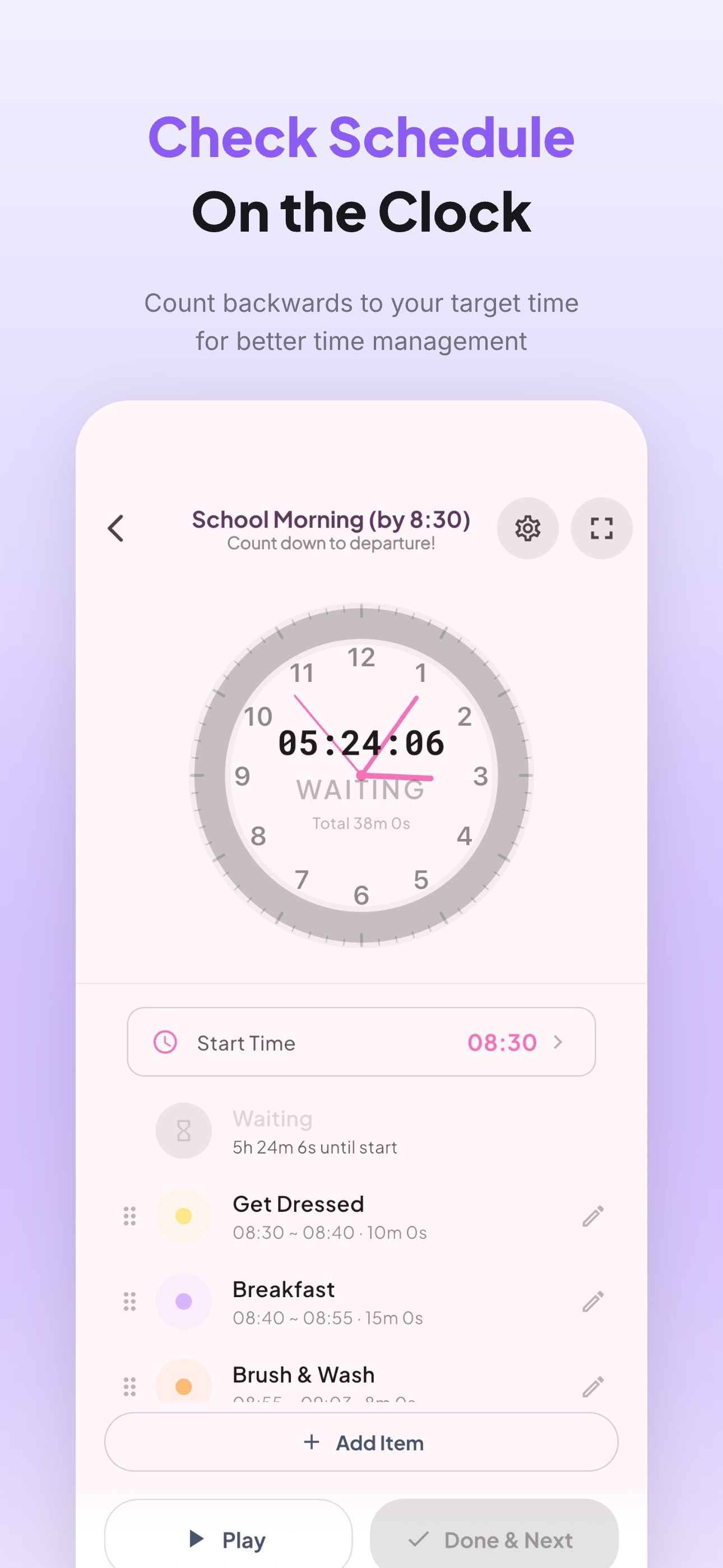 Prep Pal - Daily Routine Timer