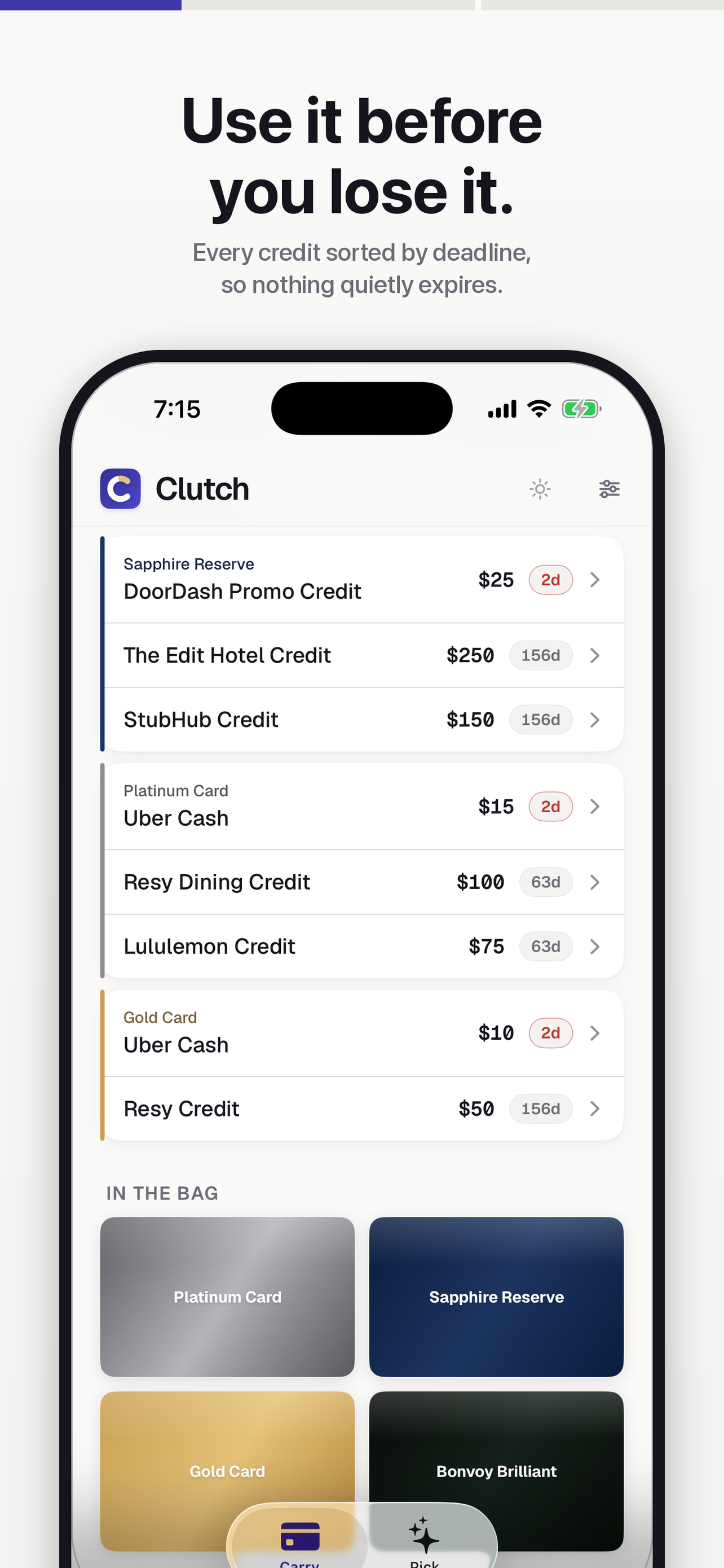 Clutch: Credit Card Perks screenshot 2