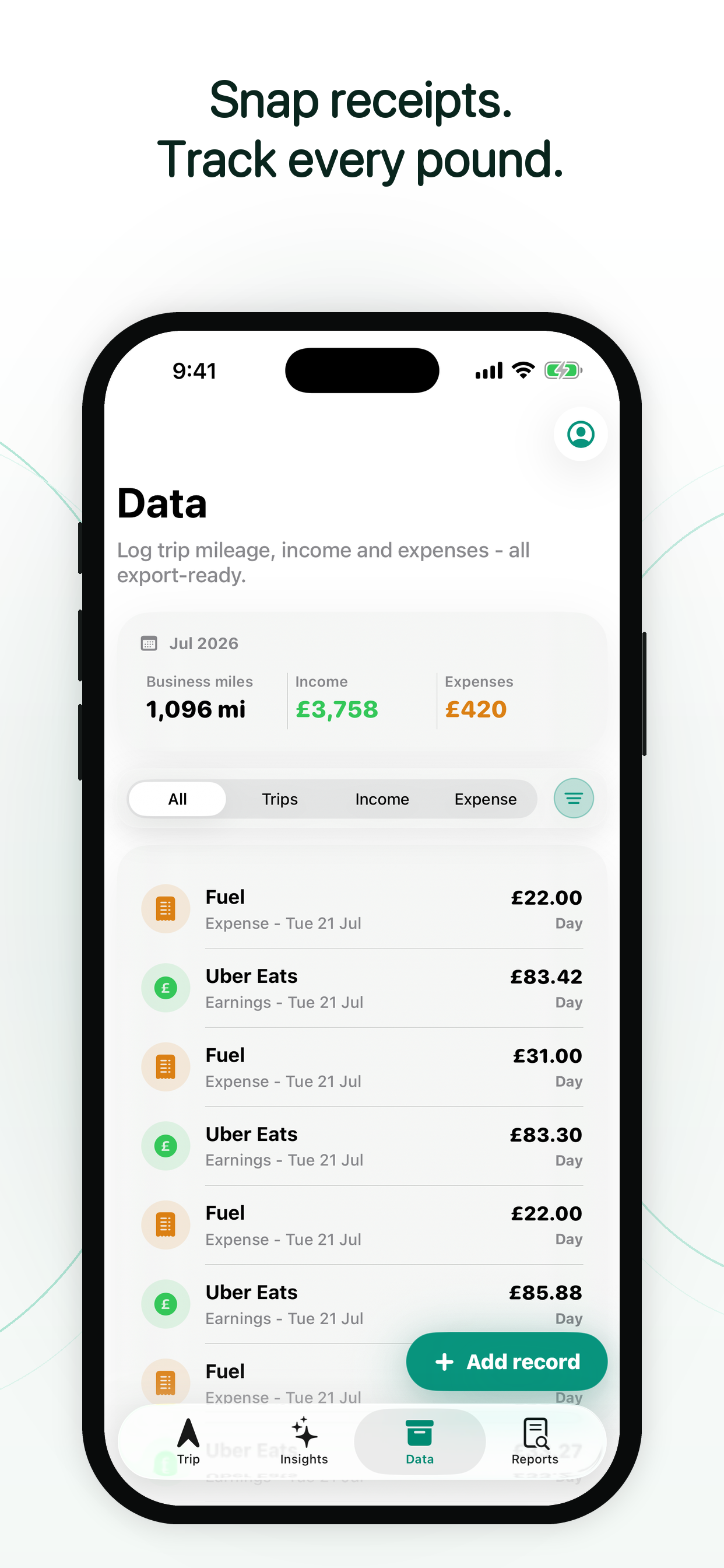 Okkle: Mileage Tracker & Tax screenshot 3
