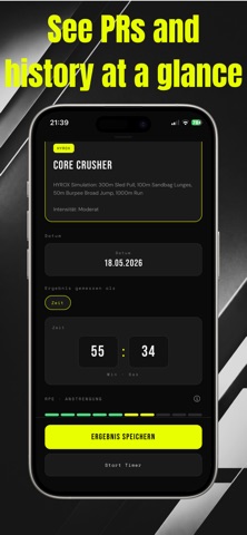 FreeWOD: Workout Tracker iPhone screenshot