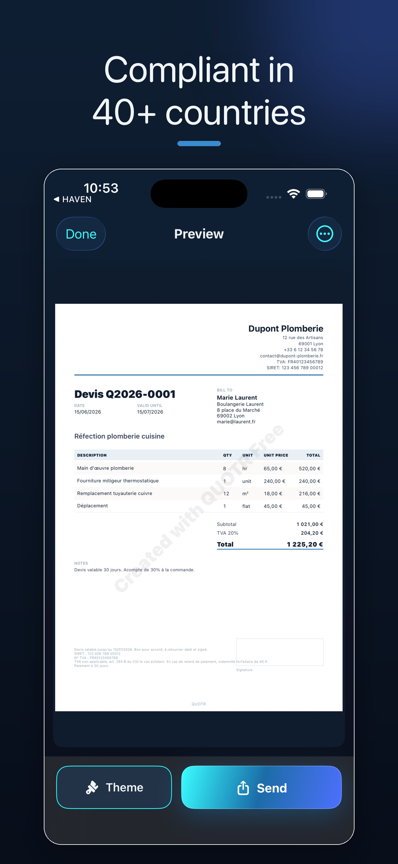 QUOTR: Quotes & Invoices screenshot 3