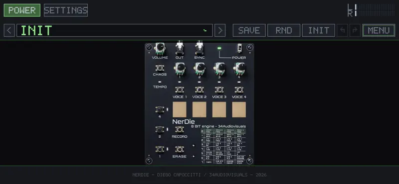 NerDie - 8 bit Noise Machine screenshot 2 of 2