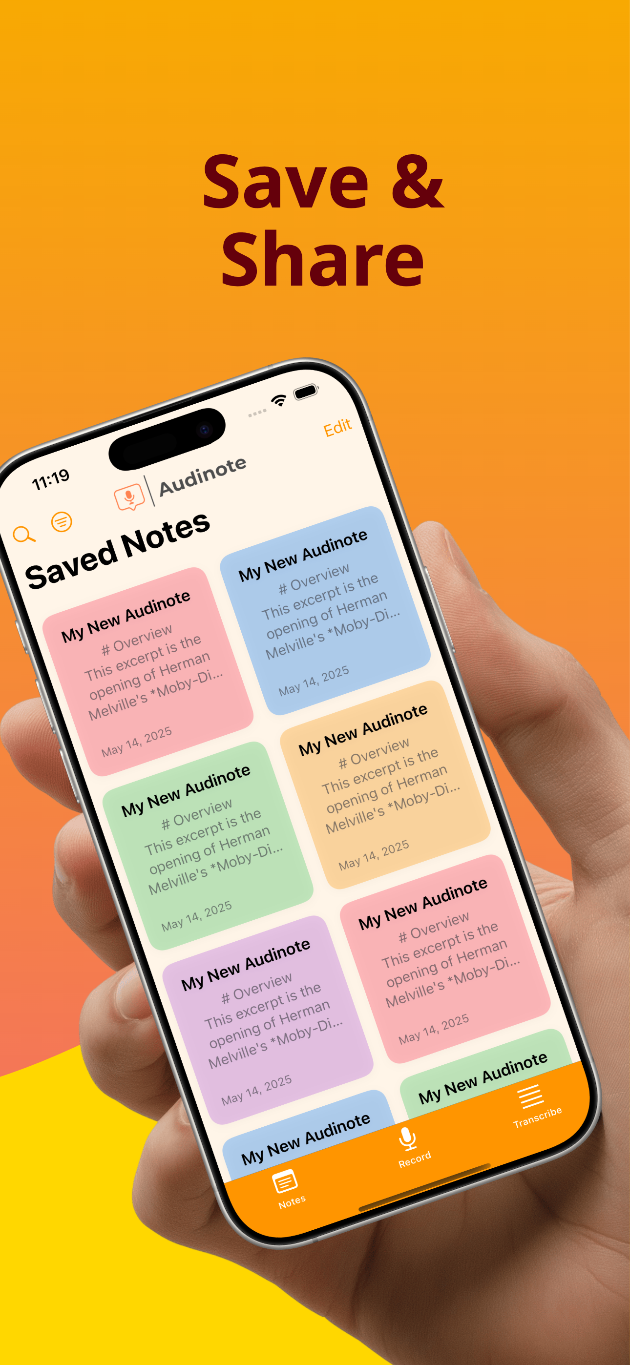 Audinote: AI Note Taker screenshot 4