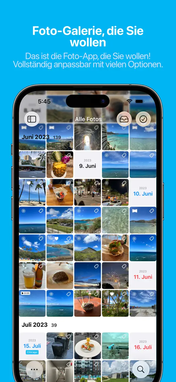 HashPhotos iPhone App Screenshot 1 – Foto & Video