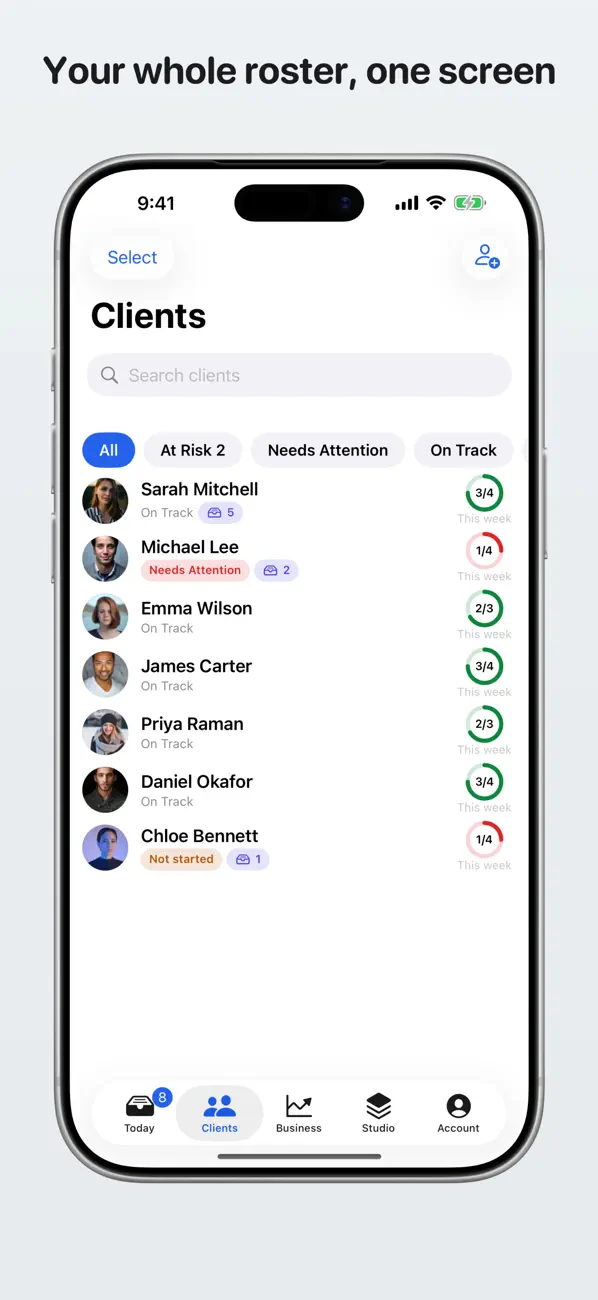 Screenshot #3 pour FitnessKit: PT Client Coach