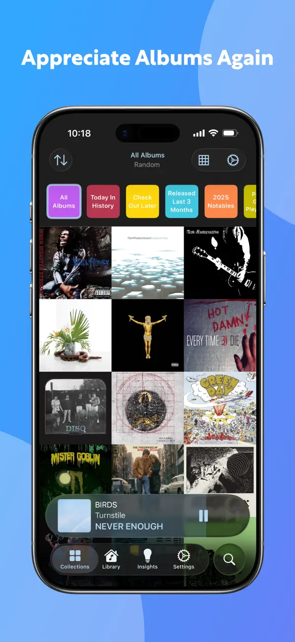 Screenshot #1 pour Albums: Music Library Player