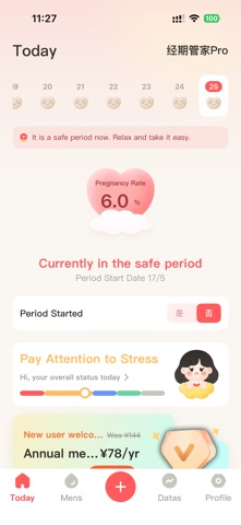Period Pro - Cycle & Widgets Screenshot 1 of 5