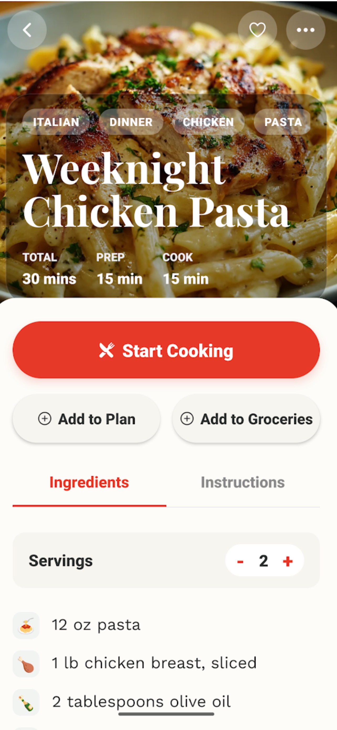 Screenshot 1 of CookBook Button