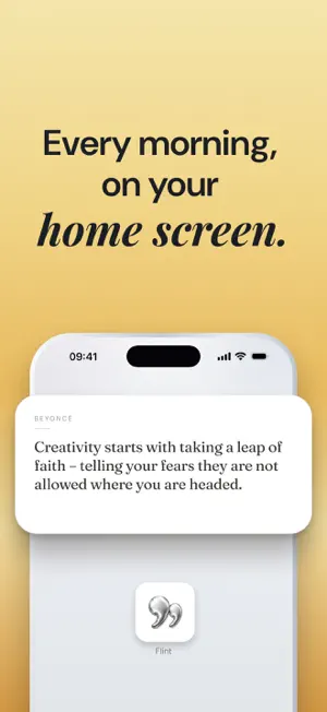 Flint: Daily Quotes Widget screenshot 1