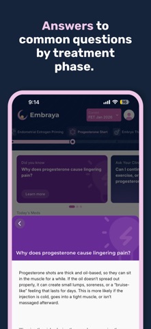 Embraya: IVF Tracker screenshot