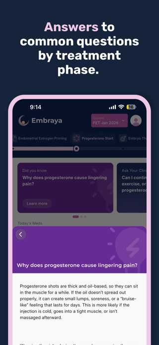 Embraya: IVF Tracker Screenshot 5 of 9