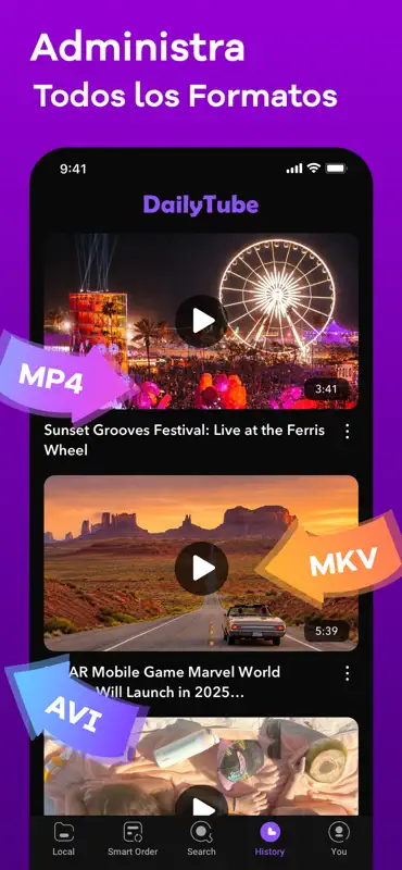 DailyTube - Local Media Player screenshot 3 of 5