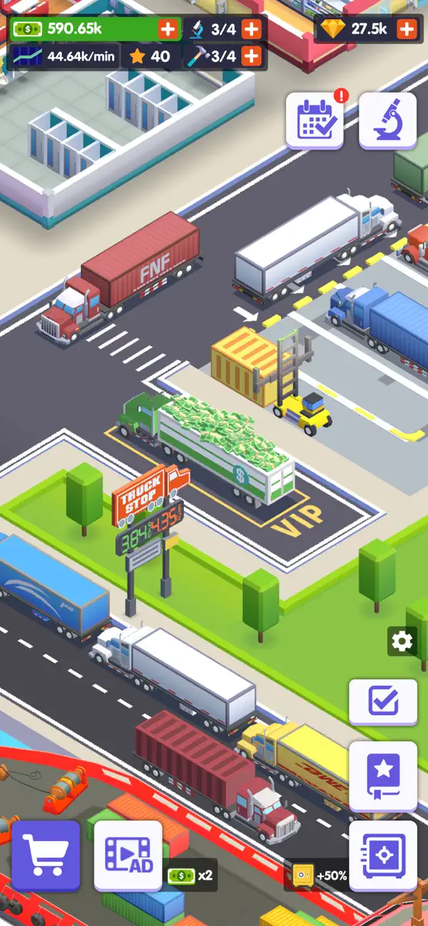 Truck Stop Tycoon-idle game