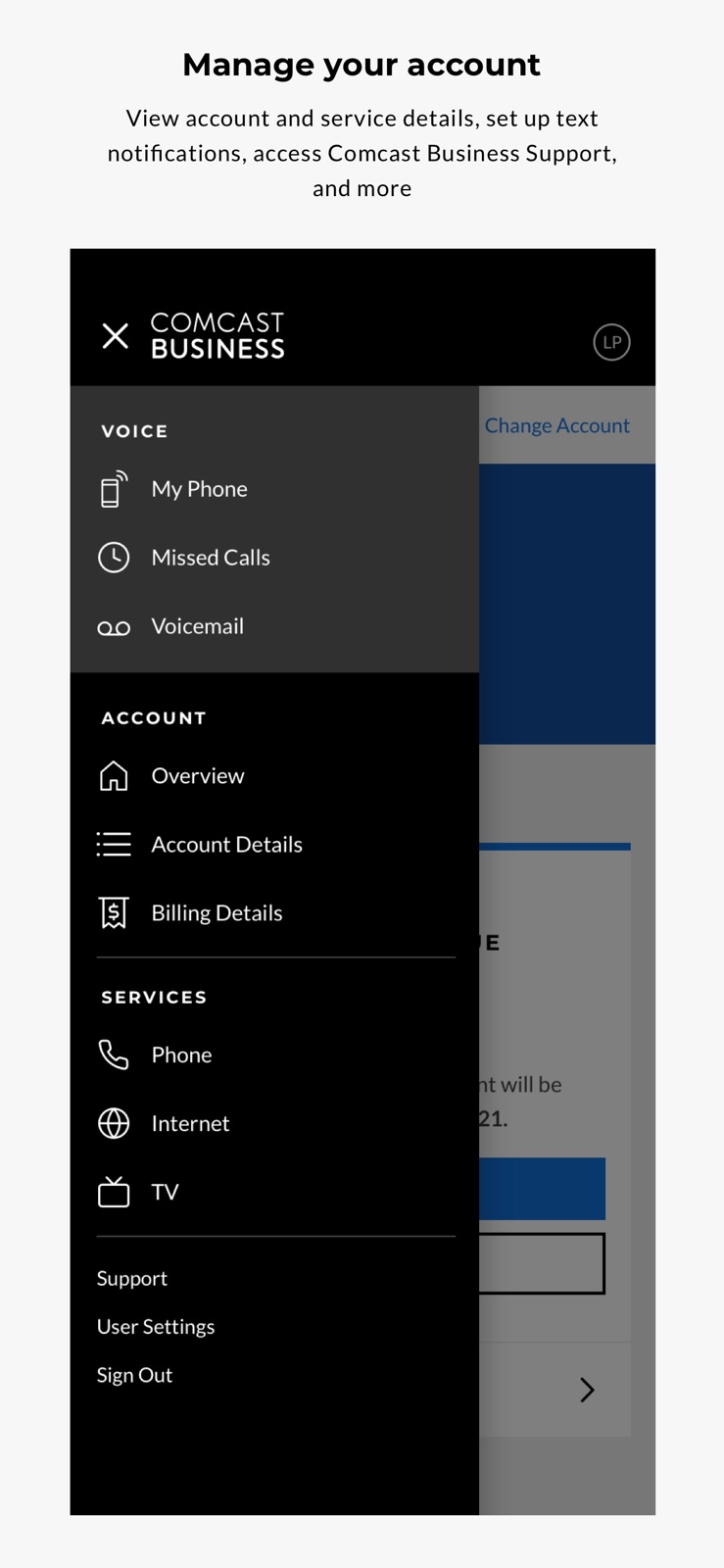 Comcast Business iphone screenshot 1