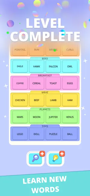 Word Merge: Categories screenshot 4