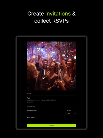 Attendium: Guest list app iPad screenshot