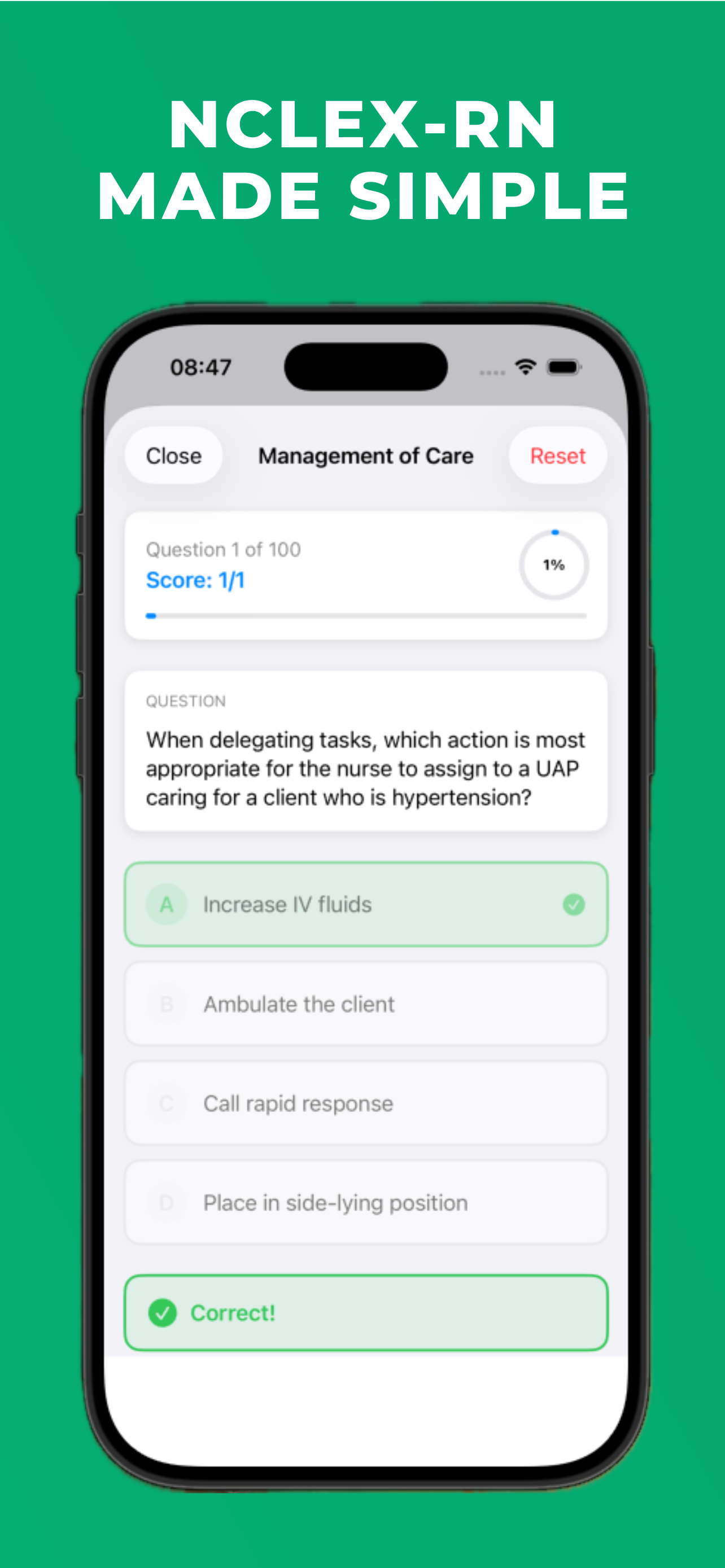 NCLEX RN Mastery Quiz screenshot 3