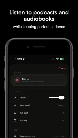 runo - Metronome for Running screenshot 3
