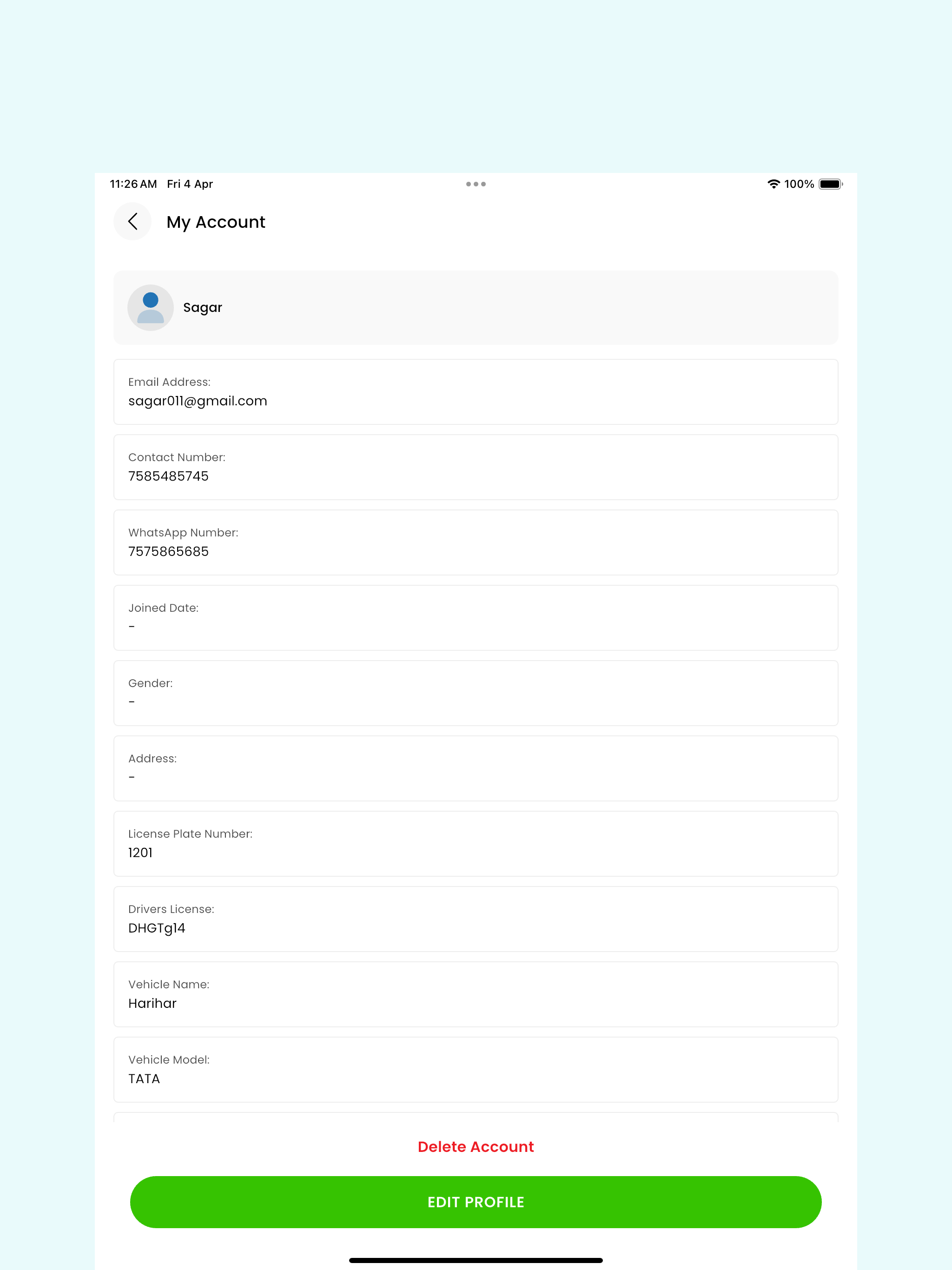 Travelr-Driver screenshot 10