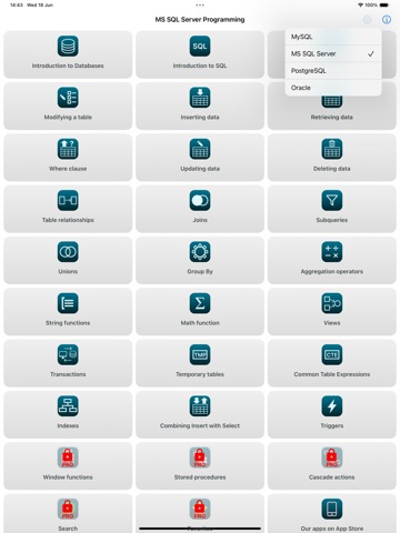 SQL Programming Guide iPad screenshot