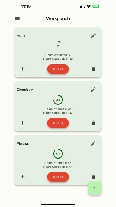 Workpunch Screenshot