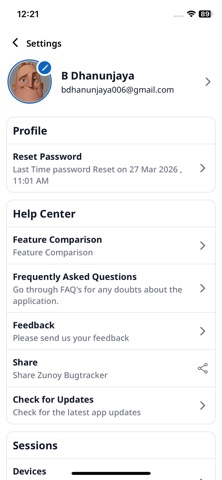 Zunoy BugTracker screenshot