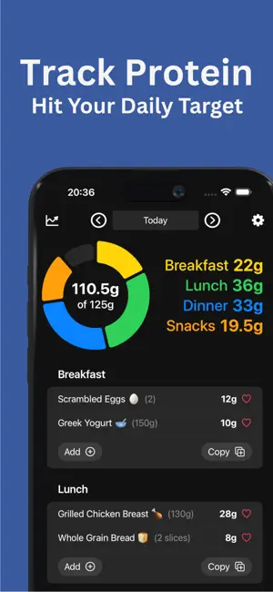 Daily Protein: Tracker screenshot 1