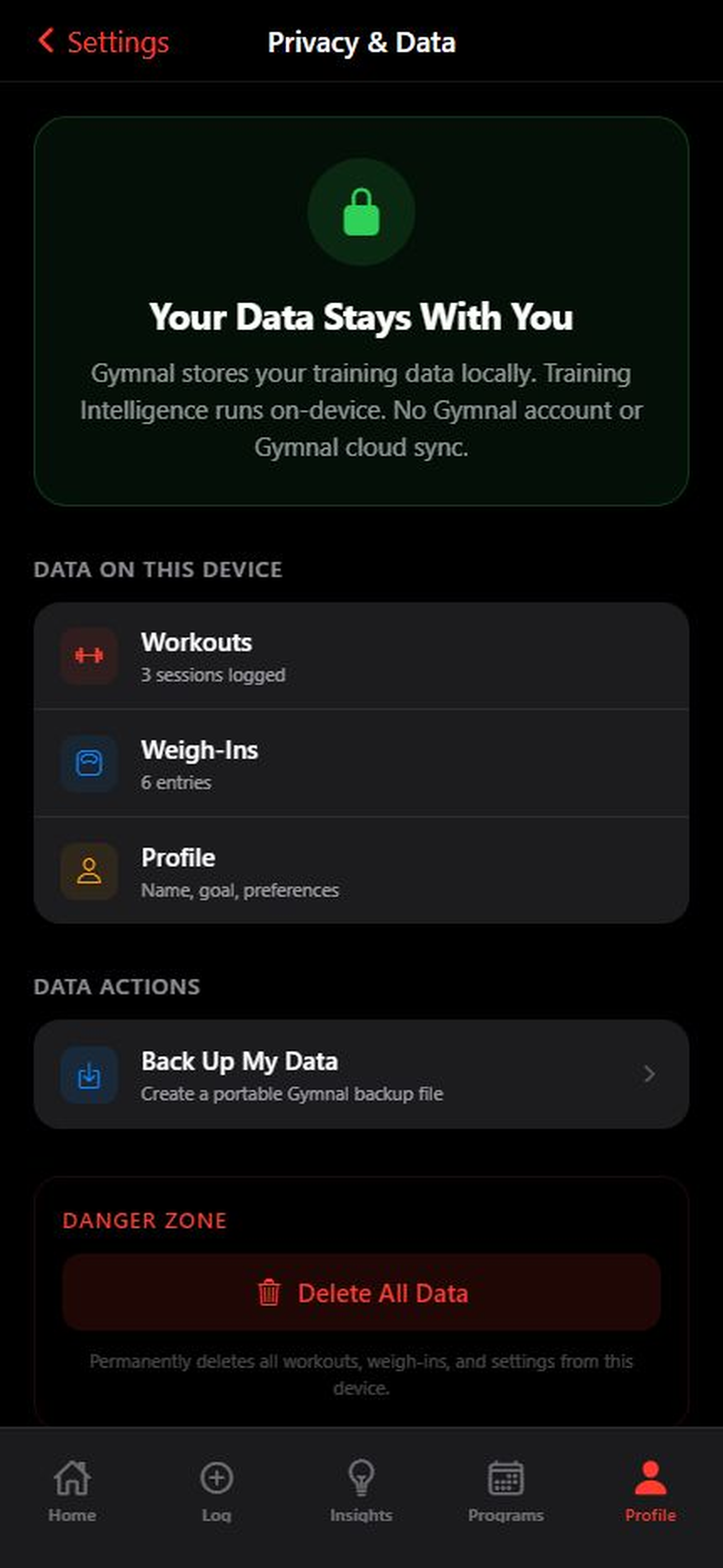 Gymnal — AI Workout Journal screenshot 8
