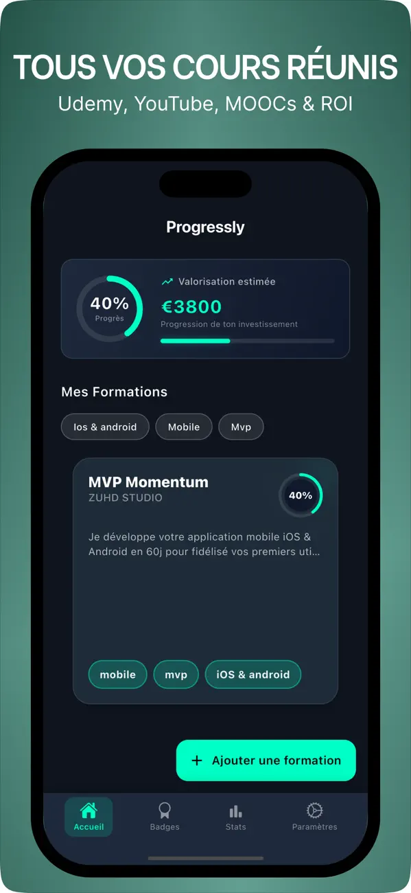 Screenshot #2 pour Progressly : Learning Tracker